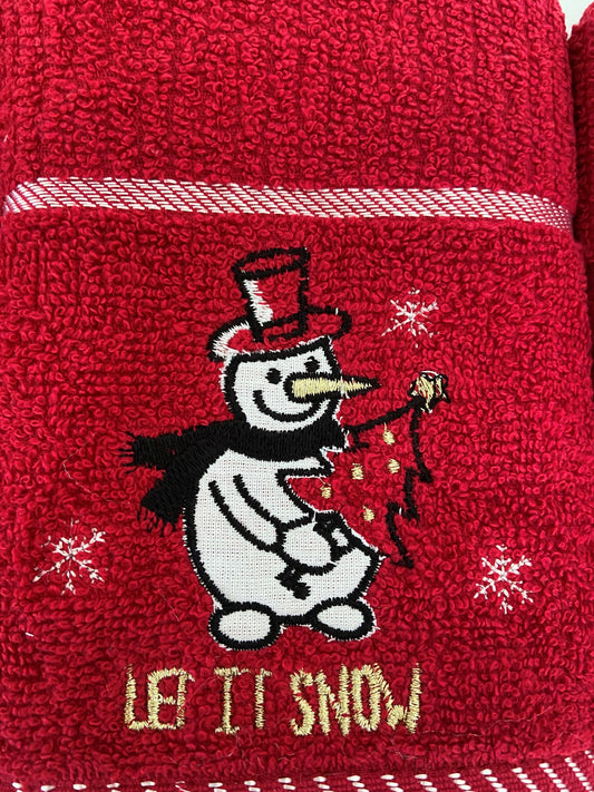 Christmas Let It Snow Kitchen Towel