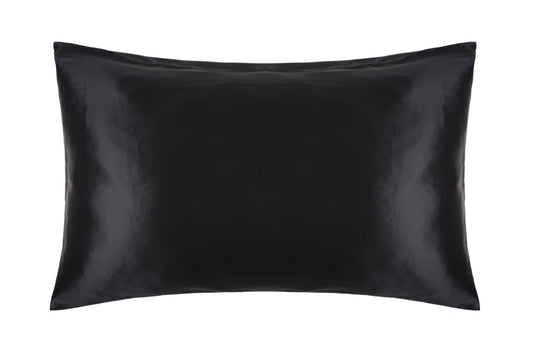 100% Mulberry Silk Pillow Case in Black