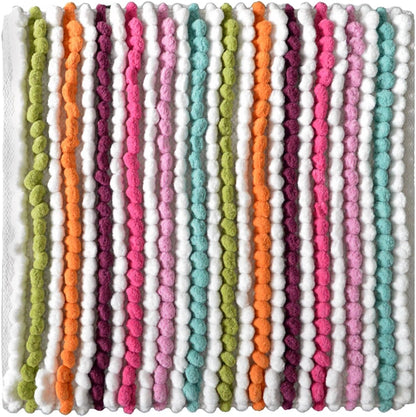 Bobble Stripe Shower Mat in Bright Multi Colour