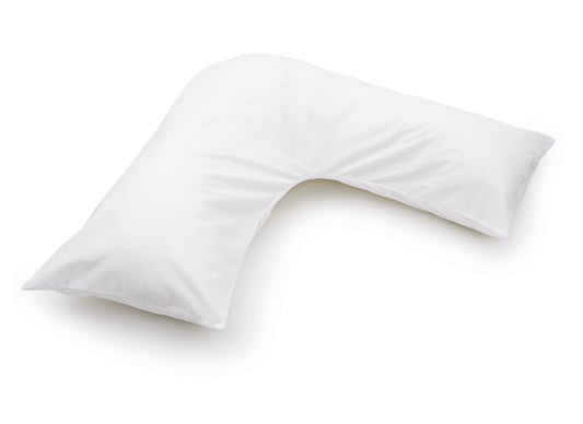 Hotel Suite Quality Clusterball Filled V Shaped Pillow