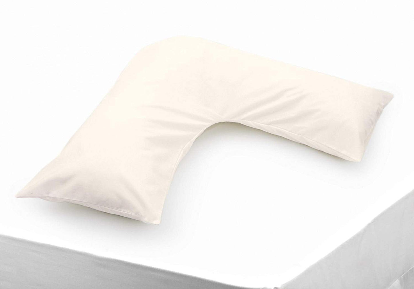 Polycotton V Shaped Maternity Pillow Case in Cream