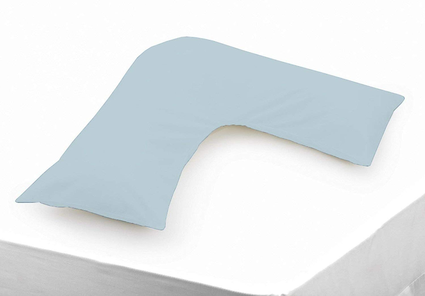 Polycotton V Shaped Maternity Pillow Case in Duck Egg Blue