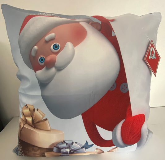 Cute Santa Claus Design Cushion Cover