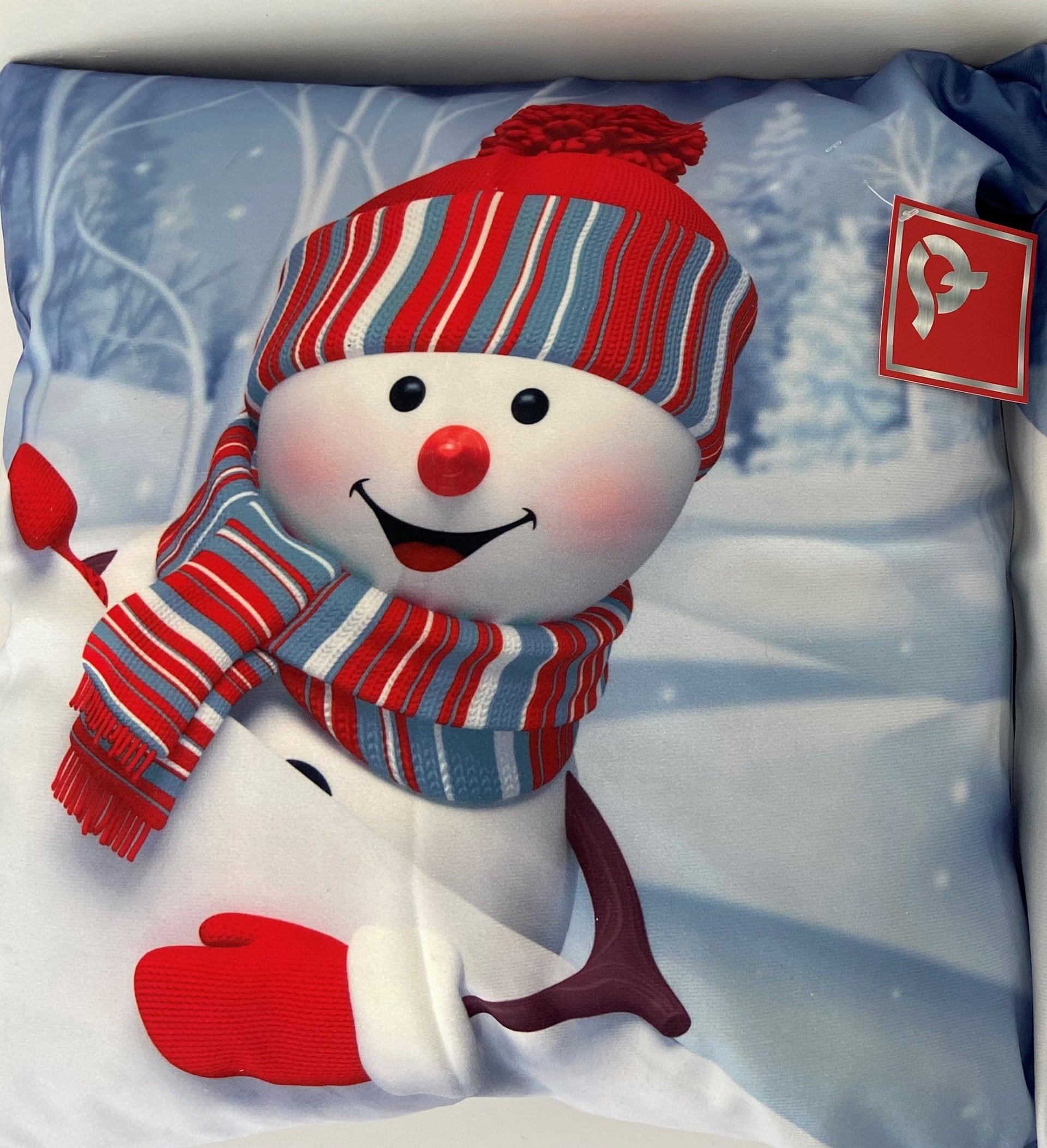 christmas, snowman cushion cover, xmas cushion cover, colouful